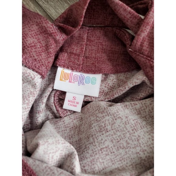 Lularoe Casual Signaturesoft Midi Criss-cross Dress With Pockets In Plum Size S - Picture 5 of 9